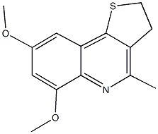 6,8-dimethoxy-4-methyl-2,3-dihydrothieno[3,2-c]quinoline Struktur