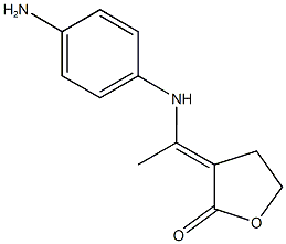 3-[1-(4-aminoanilino)ethylidene]dihydro-2(3H)-furanone Struktur