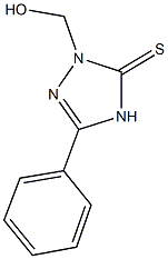 2-(hydroxymethyl)-5-phenyl-2,4-dihydro-3H-1,2,4-triazole-3-thione Struktur