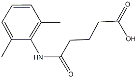 5-(2,6-dimethylanilino)-5-oxopentanoic acid Struktur