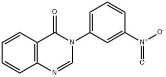 3-{3-nitrophenyl}-4(3H)-quinazolinone Struktur