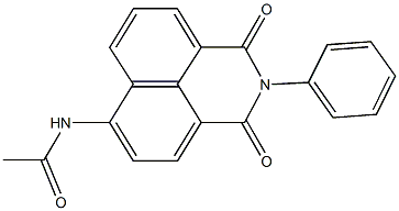 N-(1,3-dioxo-2-phenyl-2,3-dihydro-1H-benzo[de]isoquinolin-6-yl)acetamide Struktur