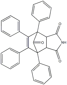 1,7,8,9-tetraphenyl-4-azatricyclo[5.2.1.0~2,6~]dec-8-ene-3,5,10-trione Struktur