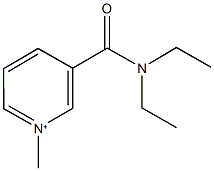 3-(Diethylcarbamoyl)-1-methylpyridinium Struktur