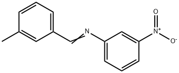 N-(3-methylbenzylidene)-3-nitroaniline Struktur