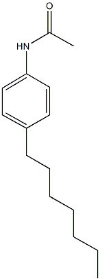 N-(4-heptylphenyl)acetamide Struktur