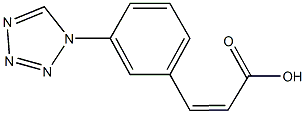 3-[3-(1H-tetraazol-1-yl)phenyl]acrylic acid Struktur