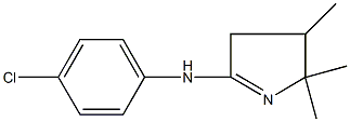 N-(4-chlorophenyl)-N-(2,2,3-trimethyl-3,4-dihydro-2H-pyrrol-5-yl)amine Struktur