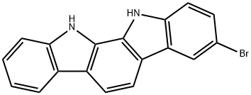 3-bromo-11,12-dihydroindolo[2,3-a]carbazole Struktur