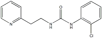 N-(2-chlorophenyl)-N'-[2-(2-pyridinyl)ethyl]urea Struktur