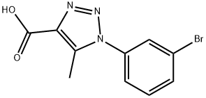 1-(3-bromophenyl)-5-methyl-1H-1,2,3-triazole-4-carboxylic acid Struktur