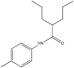 N-(4-methylphenyl)-2-propylpentanamide Struktur