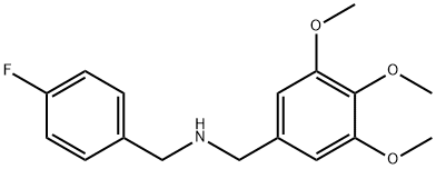 N-[(4-fluorophenyl)methyl][3,4,5-tris(methyloxy)phenyl]methanamine Struktur