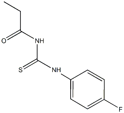 N-(4-fluorophenyl)-N'-propionylthiourea Struktur