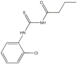 N-butyryl-N'-(2-chlorophenyl)thiourea Struktur