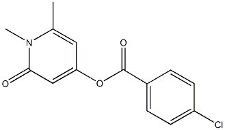 1,6-dimethyl-2-oxo-1,2-dihydro-4-pyridinyl 4-chlorobenzoate Struktur