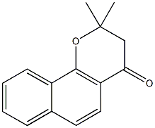 2,2-dimethyl-2,3-dihydro-4H-benzo[h]chromen-4-one Struktur