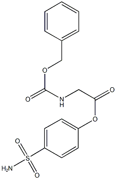 4-(aminosulfonyl)phenyl {[(benzyloxy)carbonyl]amino}acetate Struktur