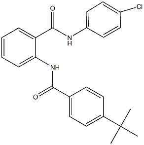 2-[(4-tert-butylbenzoyl)amino]-N-(4-chlorophenyl)benzamide Struktur