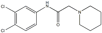 N-(3,4-dichlorophenyl)-2-(1-piperidinyl)acetamide Struktur