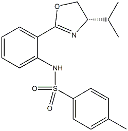 N-[2-(4-isopropyl-4,5-dihydro-1,3-oxazol-2-yl)phenyl]-4-methylbenzenesulfonamide Struktur