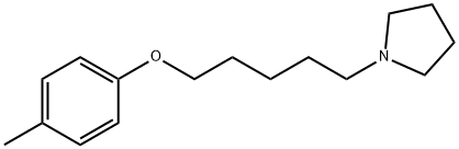 4-methylphenyl 5-(1-pyrrolidinyl)pentyl ether Struktur