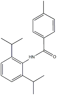 N-(2,6-diisopropylphenyl)-4-methylbenzamide Struktur