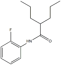 N-(2-fluorophenyl)-2-propylpentanamide Struktur