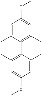 4,4'-dimethoxy-2,2',6,6'-tetramethyl-1,1'-biphenyl Struktur