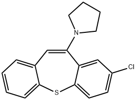 1-(8-chlorodibenzo[b,f]thiepin-10-yl)pyrrolidine Struktur