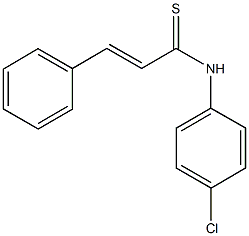 N-(4-chlorophenyl)-3-phenyl-2-propenethioamide Struktur