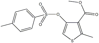 methyl 2-methyl-4-{[(4-methylphenyl)sulfonyl]oxy}-3-thiophenecarboxylate Struktur