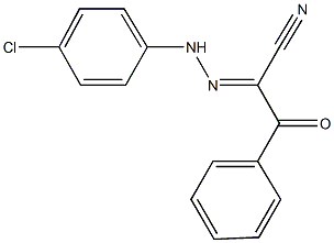 2-[(4-chlorophenyl)hydrazono]-3-oxo-3-phenylpropanenitrile Struktur