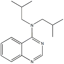 N,N-diisobutyl-4-quinazolinamine Struktur