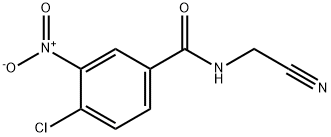 4-chloro-N-(cyanomethyl)-3-nitrobenzamide Struktur