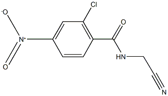 2-chloro-N-(cyanomethyl)-4-nitrobenzamide Struktur