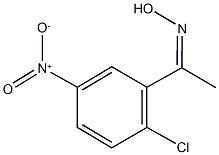 1-{2-chloro-5-nitrophenyl}ethanone oxime Struktur