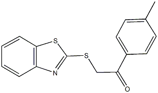 2-(1,3-benzothiazol-2-ylsulfanyl)-1-(4-methylphenyl)ethanone Struktur