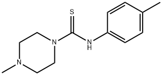 4-methyl-N-(4-methylphenyl)-1-piperazinecarbothioamide Struktur