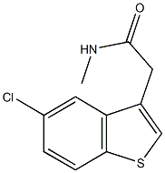 2-(5-chloro-1-benzothien-3-yl)-N-methylacetamide Struktur