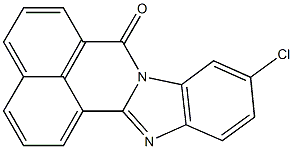 10-chloro-7H-benzimidazo[2,1-a]benzo[de]isoquinolin-7-one Struktur