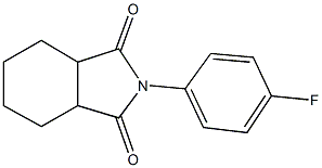 2-(4-fluorophenyl)hexahydro-1H-isoindole-1,3(2H)-dione Struktur