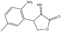 4-(2-amino-5-methylphenyl)-3-iminodihydro-2(3H)-furanone Struktur