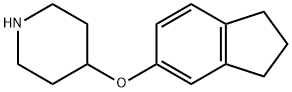 4-(2,3-dihydro-1H-inden-5-yloxy)piperidine Struktur