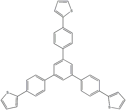 4',4'',4'''-tri(2-thienyl)-1,1':3,1'':5,1'''-quaterphenyl Struktur