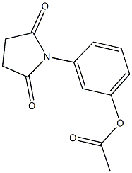 3-(2,5-dioxo-1-pyrrolidinyl)phenyl acetate Struktur