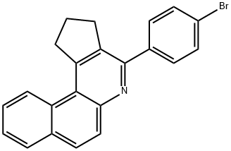 4-(4-bromophenyl)-2,3-dihydro-1H-benzo[f]cyclopenta[c]quinoline Struktur