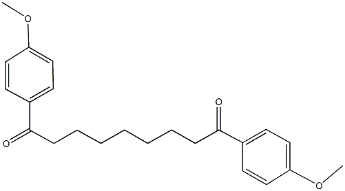 1,9-bis(4-methoxyphenyl)-1,9-nonanedione Struktur