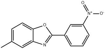 2-{3-nitrophenyl}-5-methyl-1,3-benzoxazole Struktur