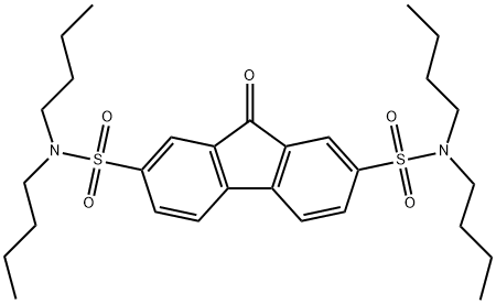 N2,N2,N7,N7-tetrabutyl-9-oxo-9H-fluorene-2,7-disulfonamide Struktur